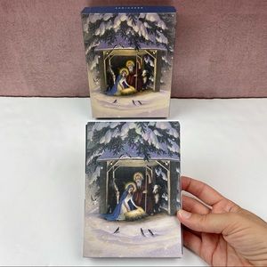 Graphique Jesus Manger Holiday Christmas Cards